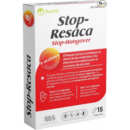 RELAFIT STOP RESACA 15 CAPSULAS