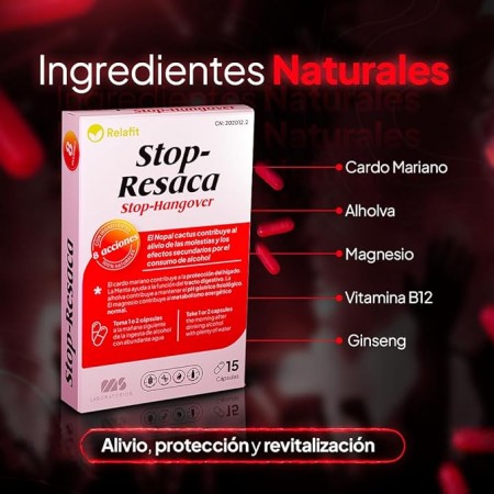 RELAFIT STOP RESACA 15 CAPSULAS