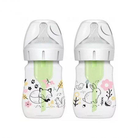 DR BROWN´S BIBERON BOCA ANCHA NATURAL FLOW 150 ML BOSQUE