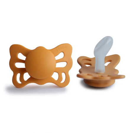 FRIGG PACK 2 CHUPETES SILICONA TALLA 1 DE 0-6 MESES BUTTERFLAY