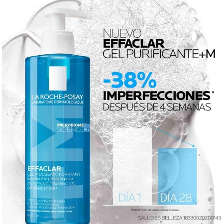 LA ROCHE POSAY PACK LIMPIEZA EFFACLAR GEL PURIFICANTE 400 ML + RECARGA GEL PURIFICANTE 400ML