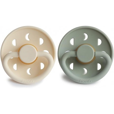 FRIGG PACK 2 CHUPETES LATEX TALLA 2 DE 6-18 MESES MOON