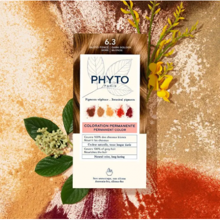 PHYTO COLOR TINTE 6.3 RUBIO OSCURO DORADO