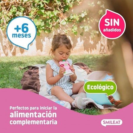 SMILEAT POUCH ECO DE YOGUR Y FRAMBUESA 100G