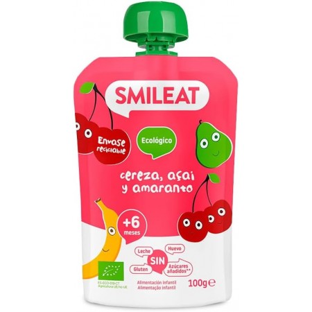 SMILEAT POUCH ECO DE CEREZA ACAI Y AMARANTO 100G