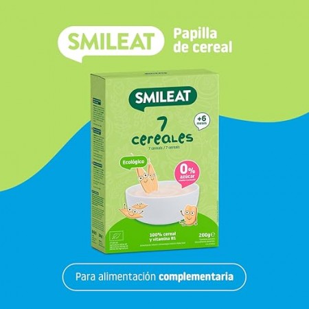 SMILEAT PAPILLA DE 7 CEREALES ECOLOGICOS 200 G