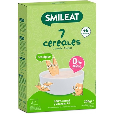 SMILEAT PAPILLA DE 7 CEREALES ECOLOGICOS 200 G