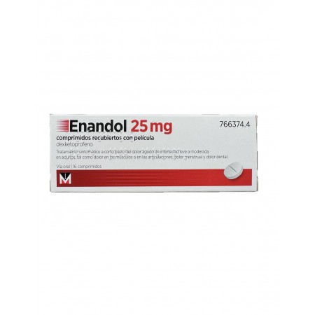 ENANDOL 25 MG 16 COMPRIMIDOS RECUBIERTOS