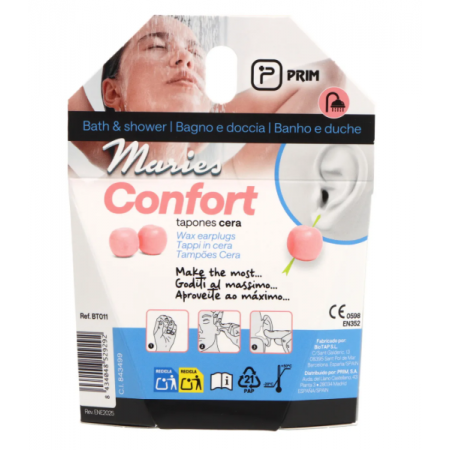 PRIM MARIES CONFORT TAPONES OIDOS DE CERA 6 UNIDADES