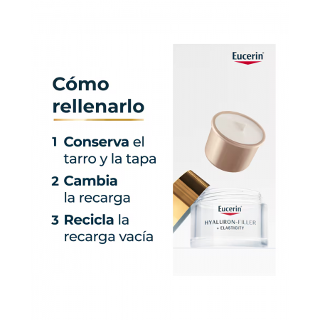 EUCERIN HYALURON FILLER+ ELASTICITY CREMA NOCHE RECARGA 50 ML
