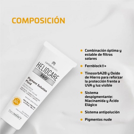 HELIOCARE 360º PACK PROTOCOLO DESPIGMENTANTE PIGMENT SOLUTION FLUID SPF 50+ 50ML + REGALO