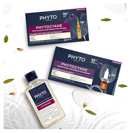 PHYTO PHYTOCYANE TRATAMIENTO ANTICAIDA PROGRESIVA MUJER 12 AMPOLLAS 5 ML (2 MESES)