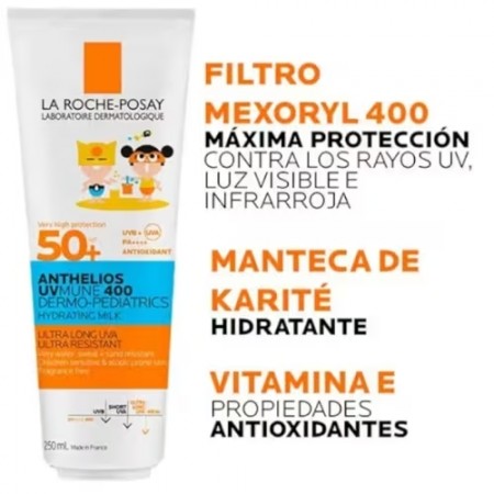 ANTHELIOS SPF- 50+ DERMOPEDIATRICS LECHE LA ROCH 250 ML