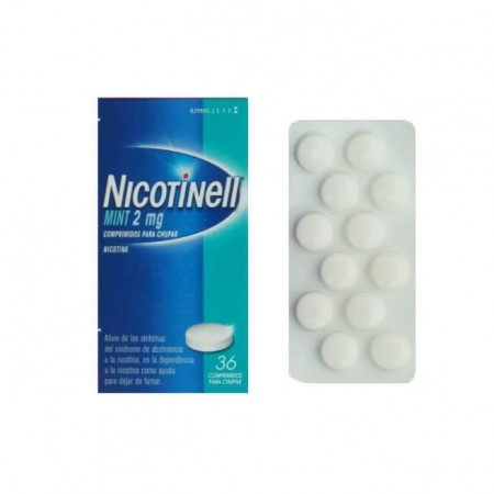 NICOTINELL MINT 2 MG 36 COMPRIMIDOS PARA CHUPAR