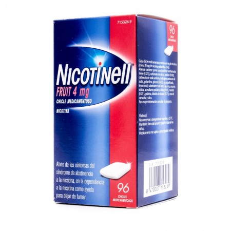 NICOTINELL FRUIT 4 MG 96 CHICLES MEDICAMENTOSOS
