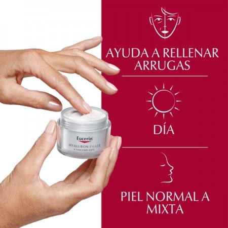 EUCERIN COFRE REAFIRMANTE HYALURON FILLER VOLUME CREMA DE DIA FPS15 50ML+ CREMA DE NOCHE 50ML