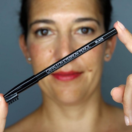 CAMALEON EYEBROW PENCIL LAPIZ DE CEJAS COLOR NEGRO 1.4G