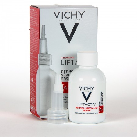 Presentación de la caja y envase del sérum reconstructor Vichy Retinol Specialist