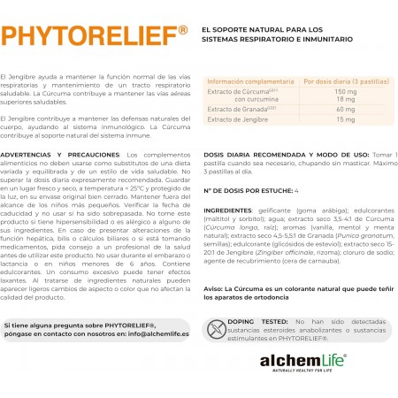 PHYTORELIEF 12 PASTILLAS PARA CHUPAR