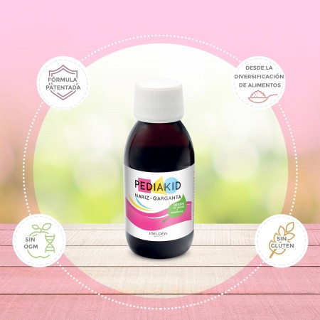 PEDIAKID MOQUITOS NARIZ GARGANTA JARABE 125ML SABOR LIMON Y MIEL