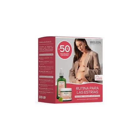 WELEDA PACK RUTINA ANTIESTRIAS ACEITE DE MASAJE 100ML + BALSAMO MASAJE ESTRIAS 150 ML