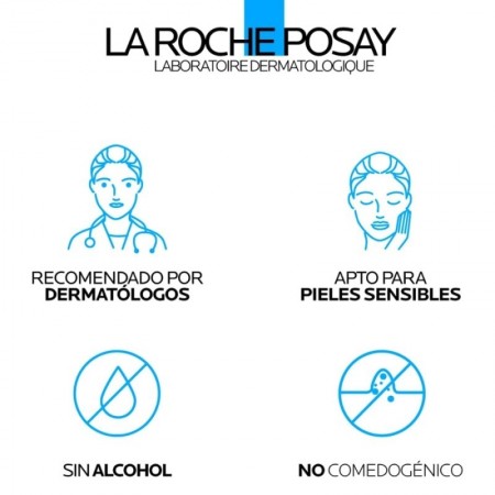 Fórmula de La Roche-Posay recomendada por dermatólogos y apta para pieles sensibles