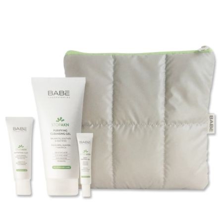 BABE STOPAKN NECESER RUTINA PIEL GRASA: LIMPIADOR 200ML + FLUIDO MATIF 50ML + GEL STOP CONTROL 10ML