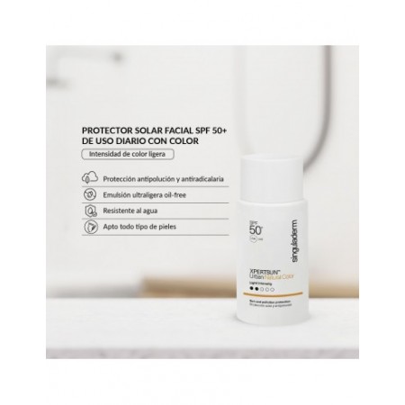 SINGULADERM XPERT SUN URBAN NATURAL SPF 50+ COLOR LIGHT INTENSITY 50 ML