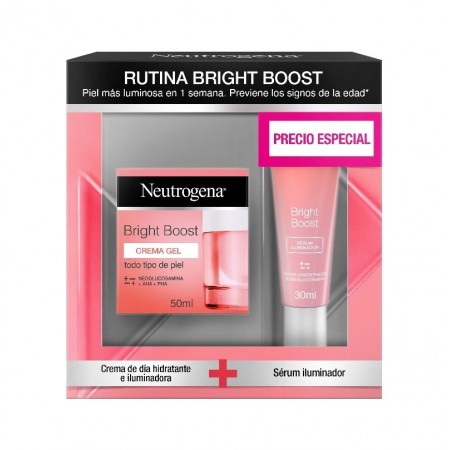 NEUTROGENA PACK ILUMINADOR BRIGHT BOOST GEL CREMA + BRIGHT BOOST SERUM 30 ML