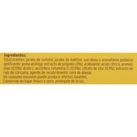 PASTILLAS BLANDAS JUANOLA PROPOLIS VIT C ZINC SABOR LIMON MIEL 24 PASTILLAS DE GOMA