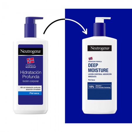 NEUTROGENA HIDRATACION PROFUNDA 2X1 LOCION CORPORAL RAPIDA ABSORCION PIEL SECA 750+750 ML