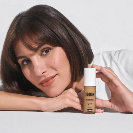 ISDIN COVERAGE ALTA COBERTURA BASE DE MAQUILLAJE SPF50+ COLOR 3.0 SAND ARENA 30G