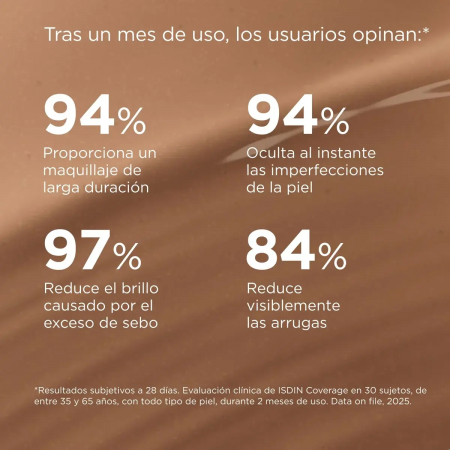 ISDIN COVERAGE ALTA COBERTURA BASE DE MAQUILLAJE SPF50+ COLOR 5.0 BRONZE 30G