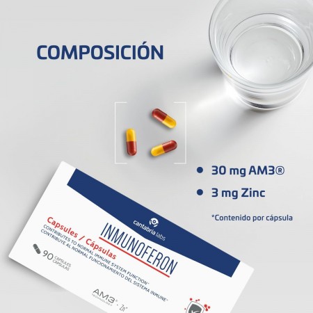 INMUNOFERON PACK 2ªUD 40% DUPLO 90 CAPSULAS + 90 CAPSULAS