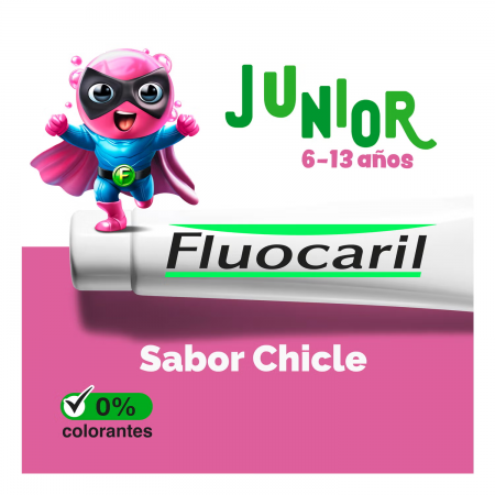 FLUOCARIL DUPLO JUNIOR 6-12 AÑOS GEL DENTIFRICO BUBBLE GUM 2 X 75 ML