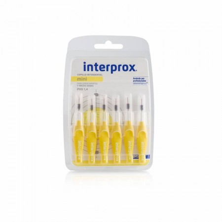 VITIS INTERPROX MINI 1,4 6 UNIDADES (AMARILLO+RECTO)