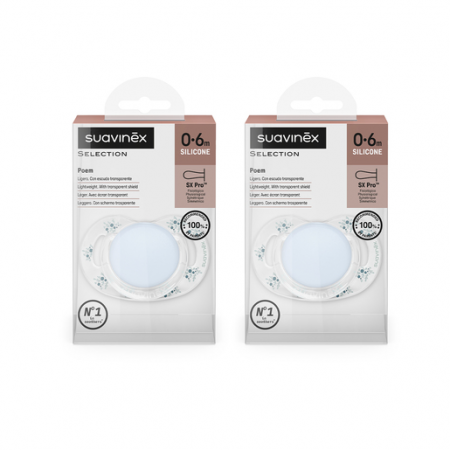 SUAVINEX CHUPETE DE SILICONA SX PRO FISIOLOGICO 0-6 MESES POEM