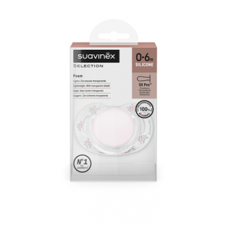 SUAVINEX CHUPETE DE SILICONA SX PRO FISIOLOGICO 0-6 MESES POEM