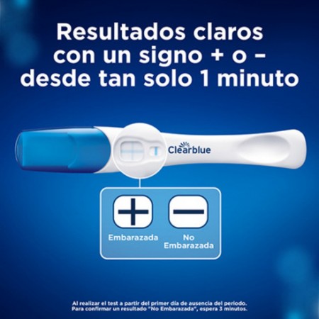 CLEARBLUE TEST DE EMBARAZO DETECCION RAPIDA 1 TEST