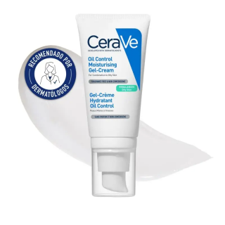 CeraVe Oil Control gel crema hidratante para piel mixta a grasa recomendado por dermatólogos
