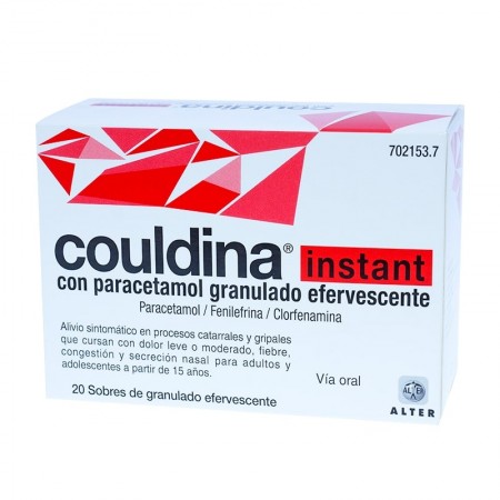 COULDINA INSTANT CON PARACETAMOL 20 SOBRES EFERVESCENTES