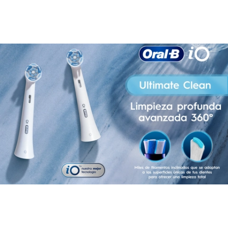 ORAL B RECAMBIO CABEZALES IO2 ULTIMATE CLEAN AZUL 2 RECAMBIOS