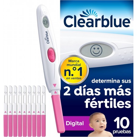 CLEARBLUE PRUEBA DIGITAL DE OVULACION 10 PRUEBAS