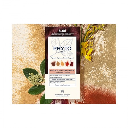 PHYTO COLOR TINTE 6.66 CASTAÑO CLARO