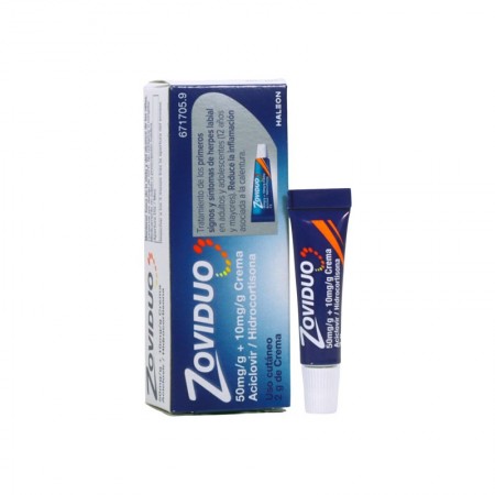 ZOVIDUO 50MG+10MG CREMA 2G