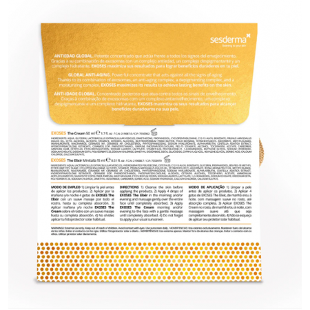 SESDERMA PACK ANTIEDAD GLOBAL EXOSES CREMA 50ML + EXOSES ELIXIR 15ML