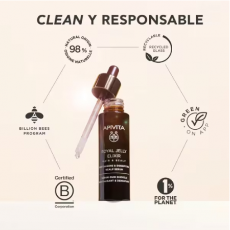 APIVITA ROYAL JELLY ELIXIR CAPILAR REVITALIZANTE Y DENSIFICANTE SERUM 50 ML