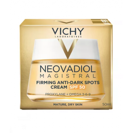 Empaque oficial de la crema redensificante Vichy Neovadiol Magistral para piel madura y seca