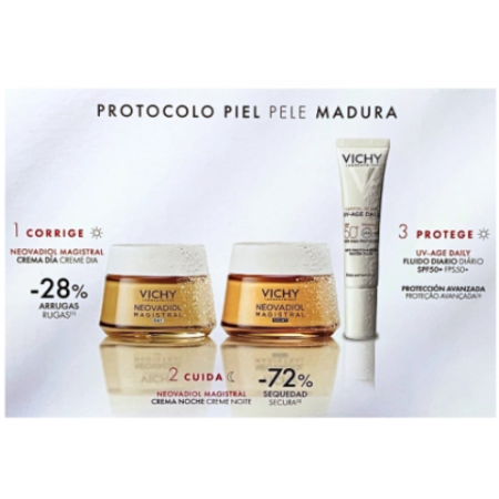 VICHY NECESER PROTOCOLO ANTIEDAD NEOVADIOL CREMA DIA 50 ML + NEOVADIOL CREMA NOCHE 50 ML +  REGALO