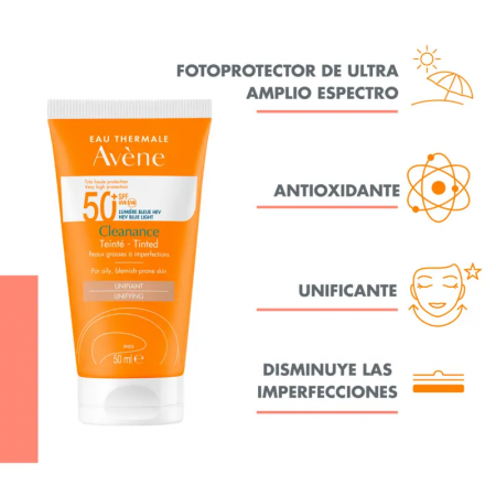 AVENE CLEANANCE SOLAR SPF 50+ MUY ALTA PROTECCION CON COLOR 50 ML
